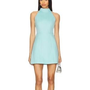 Gabi Mini Dress in Aqua